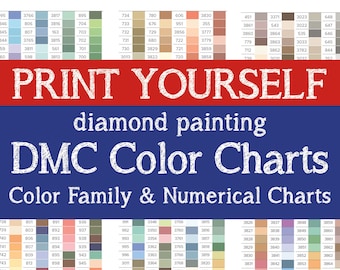 Free Diamond Painting Color Chart
