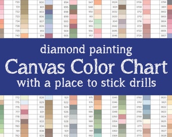 Free Diamond Painting Color Chart