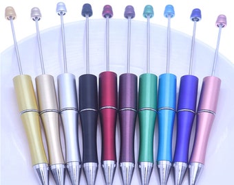 Beadable Pens for Bubblegum Beads DIY Plastic Blank Bead Pens Use With Chunky Bubblegum Beads to Customize Your Own Pen Beaded Pens for Bead