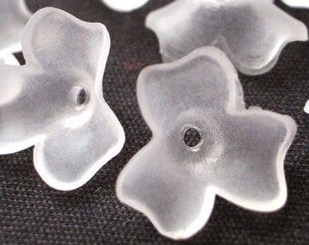10 Pieces 7mm x 12mm Delphinium Lucite Flower Beads Craft Beads