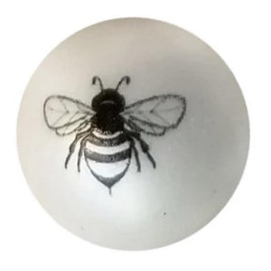 20 mm honingbij kauwgomkralen, 20 mm dikke acrylkauwgomkralen, wesp, kever, bijenkorf, hommel, zwart-wit, insect, pennen met kralen