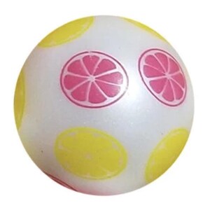 20 mm Zitronen & Grapefruit Kaugummiperlen, 20 mm grobstrick Acrylperlen Bubble Gum, Zitrone, Grapefruit, Obst, Sommer, Essen, Perlenstifte