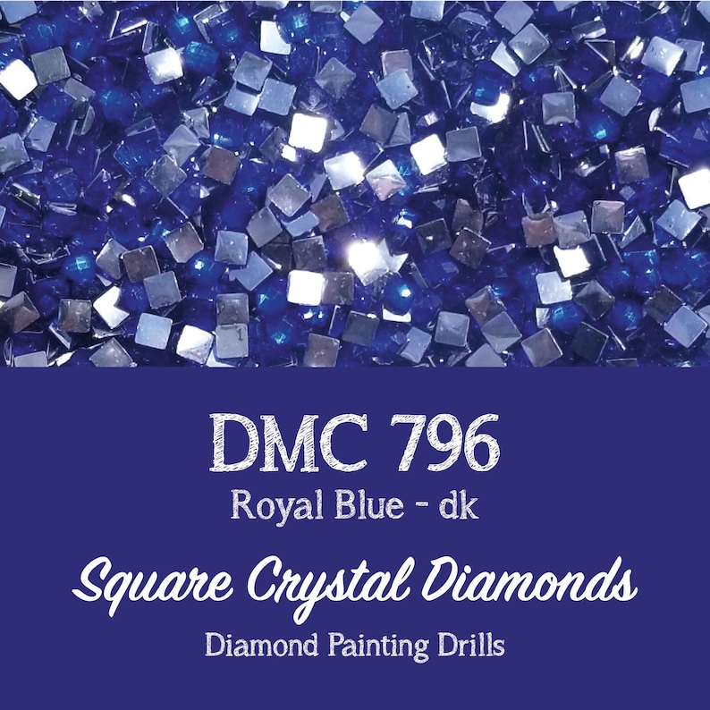 Square CRYSTAL DRILLS free DMC 796 Dri Painting Diamond Finally resale start