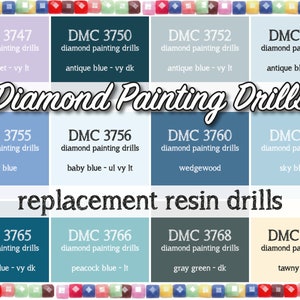 447 Colors DMC, Square Diamond Painting Drills, Replacement Beads