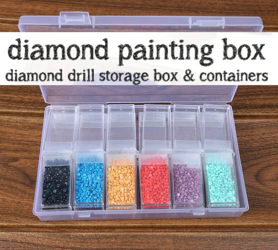 BEAD STORAGE BOX Diamond Drill Storage Box With 24 Flip Top