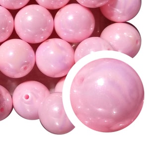 20mm Pink AB Bubblegum Beads, 20mm Chunky Acrylic Bubble Gum Beads, Pink, Light Pink, AB, Solid, Beadable Pens, Beaded Pens