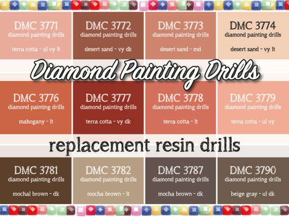 170 Pcs Replacement Resin Diamond Drills Diamond Painting Kits 