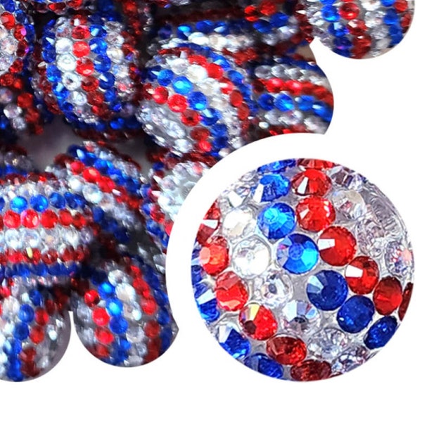 USA RHINESTONE Bubblegum Beads 20mm Chunky Acrylic Bubble Gum Beads Plastic Round Bubblegum Beads Gumball Beads 20mm Bead Crafts