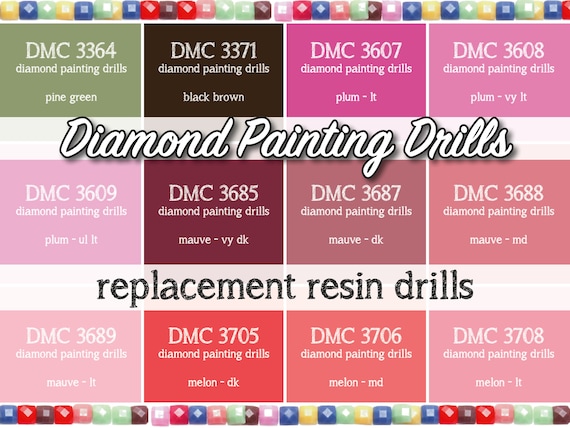 170 Pcs Replacement Resin Diamond Drills Diamond Painting Kits