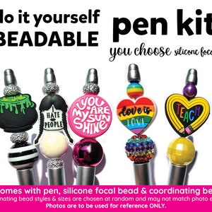 On the Farm Beadable Pen Kit, Highland Cow DIY Bubblegum Bead PLASTIC Pen  Kit, Beadable Pens, Bubblegum Beads, Beaded Pens, Pen Beads 