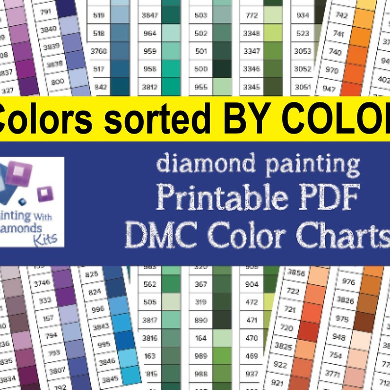 Rhinestone Color Charts - Etsy