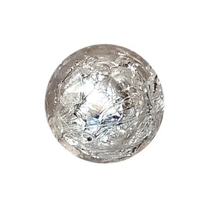 20mm Silver Foil Bubblegum Beads, 20mm Chunky Acrylic Bubble Gum Beads, Foil, Silver, Aluminum, Metallic, Crafting, Beadable Pens