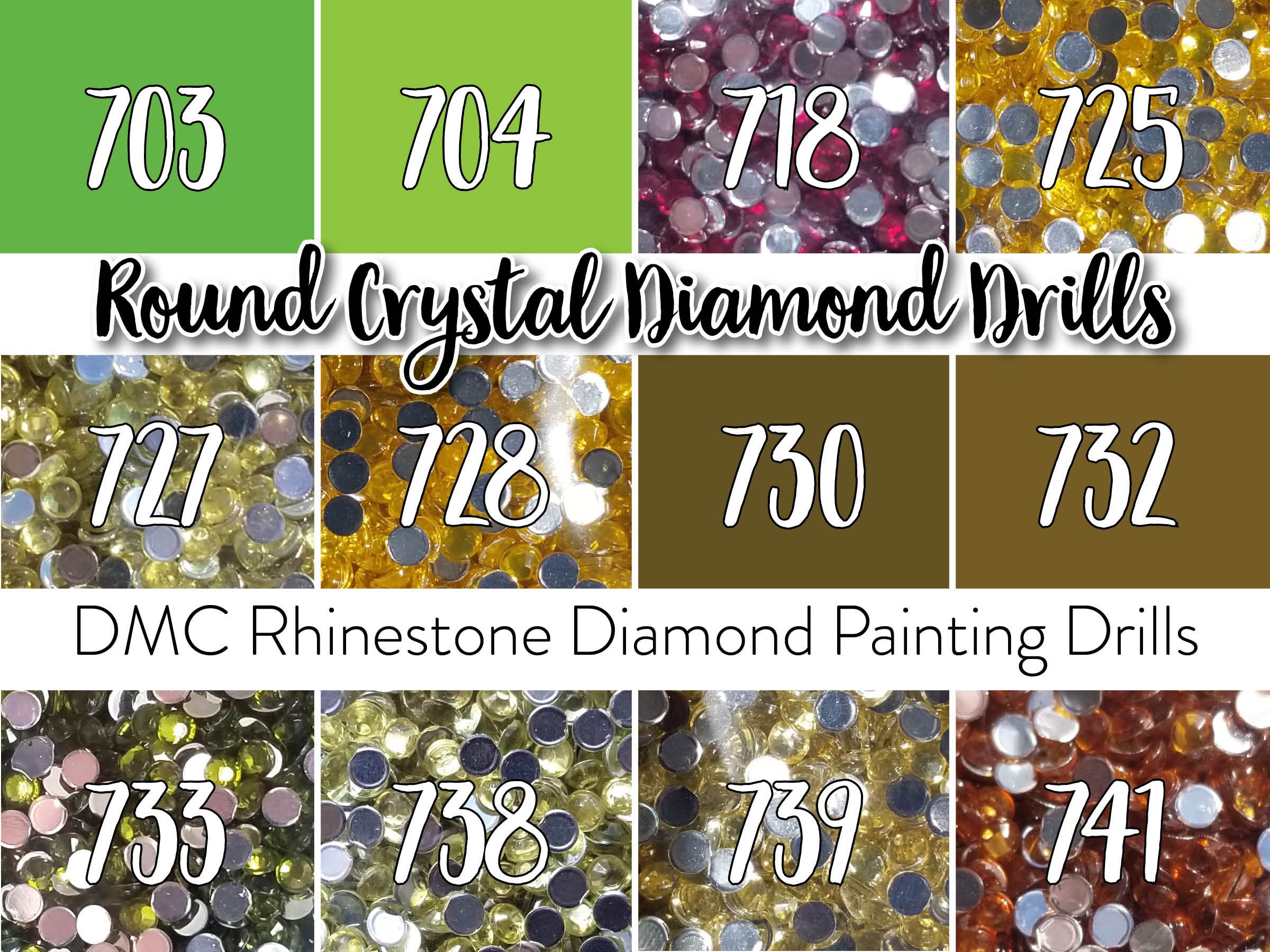 DMC Color Chart  Diamond Painting Bling Art