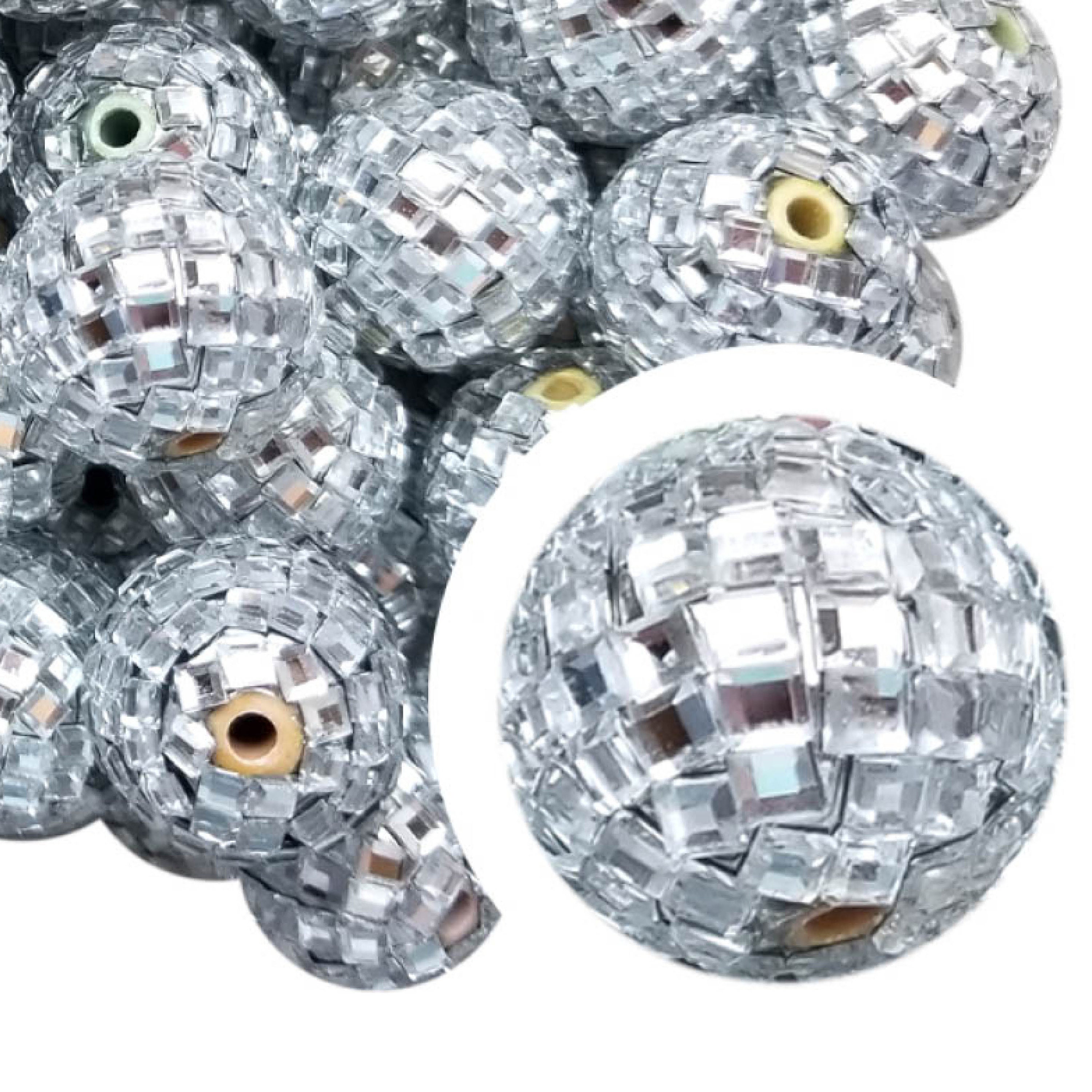 10pcs CZ Rhinestone crystal disco ball beads Women Men bracelets Wholesale  Lots Bulk Job Resale Fashion Jewelry Party Wedding Xmas Gift