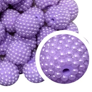 20 mm lila Beeren Bubblegum Perlen, 20 mm grobstrick Acryl-Kaugummi-Perlen, Lila, Beere, Unebenheiten, Obst, Basteln, Perlenstifte