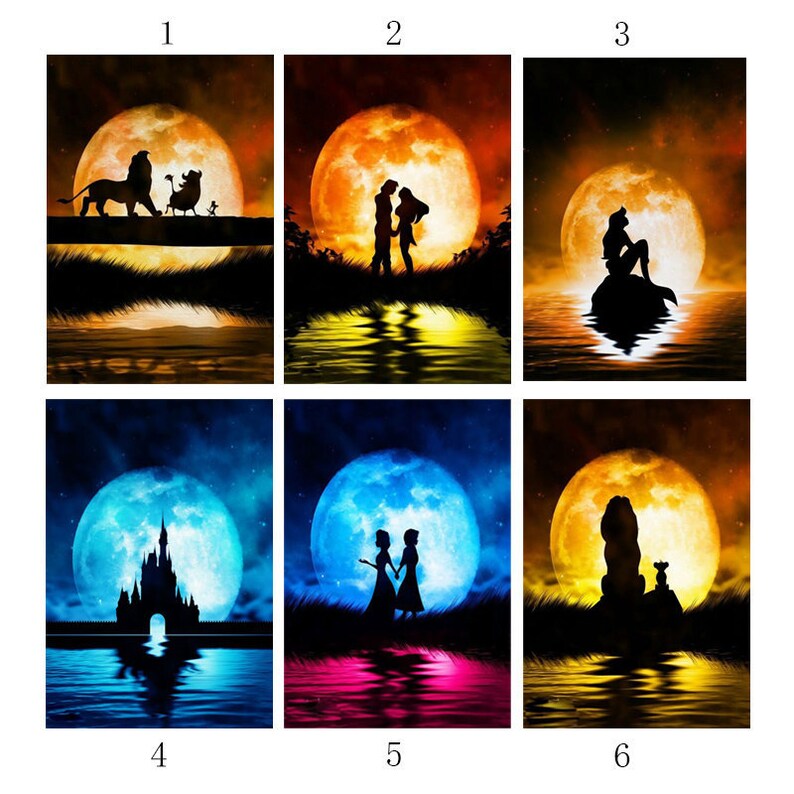 5D Diamond Painting DISNEY SHADOWS 15 x 19 Full Diamond Painting Kit Embroidery Cross Stitch Paint With Diamonds Paintings Diamond Dotz