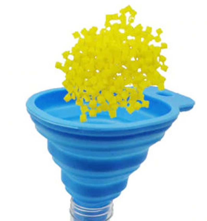 COLLAPSIBLE SILICONE FUNNEL for Easy Transfer of Diamond Drills Into Containers Diamond Drill Funnel Seed Bead Funnel Diamond Painting Tools