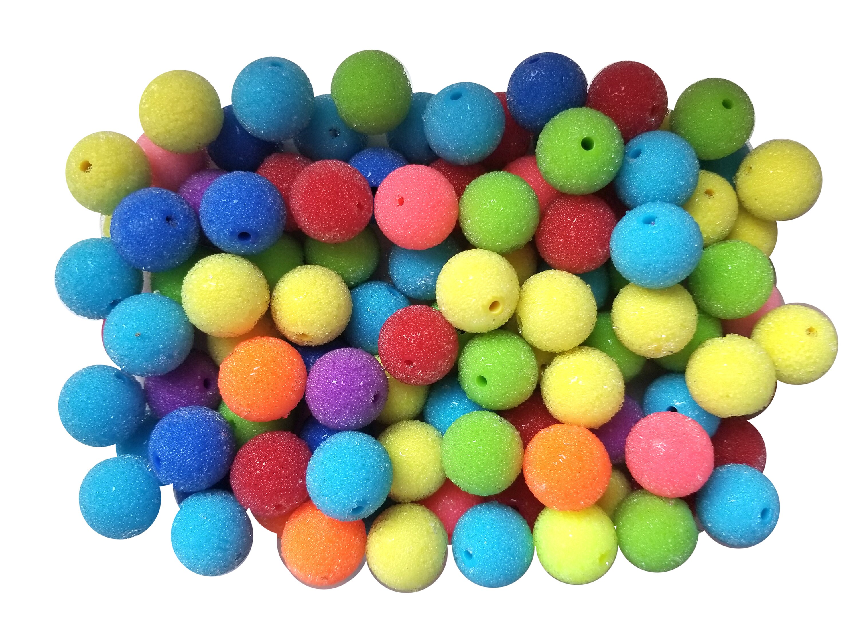 Cuentas De Chicle De 20 Mm Cubiertas De Azúcar Arcoíris, Cuentas