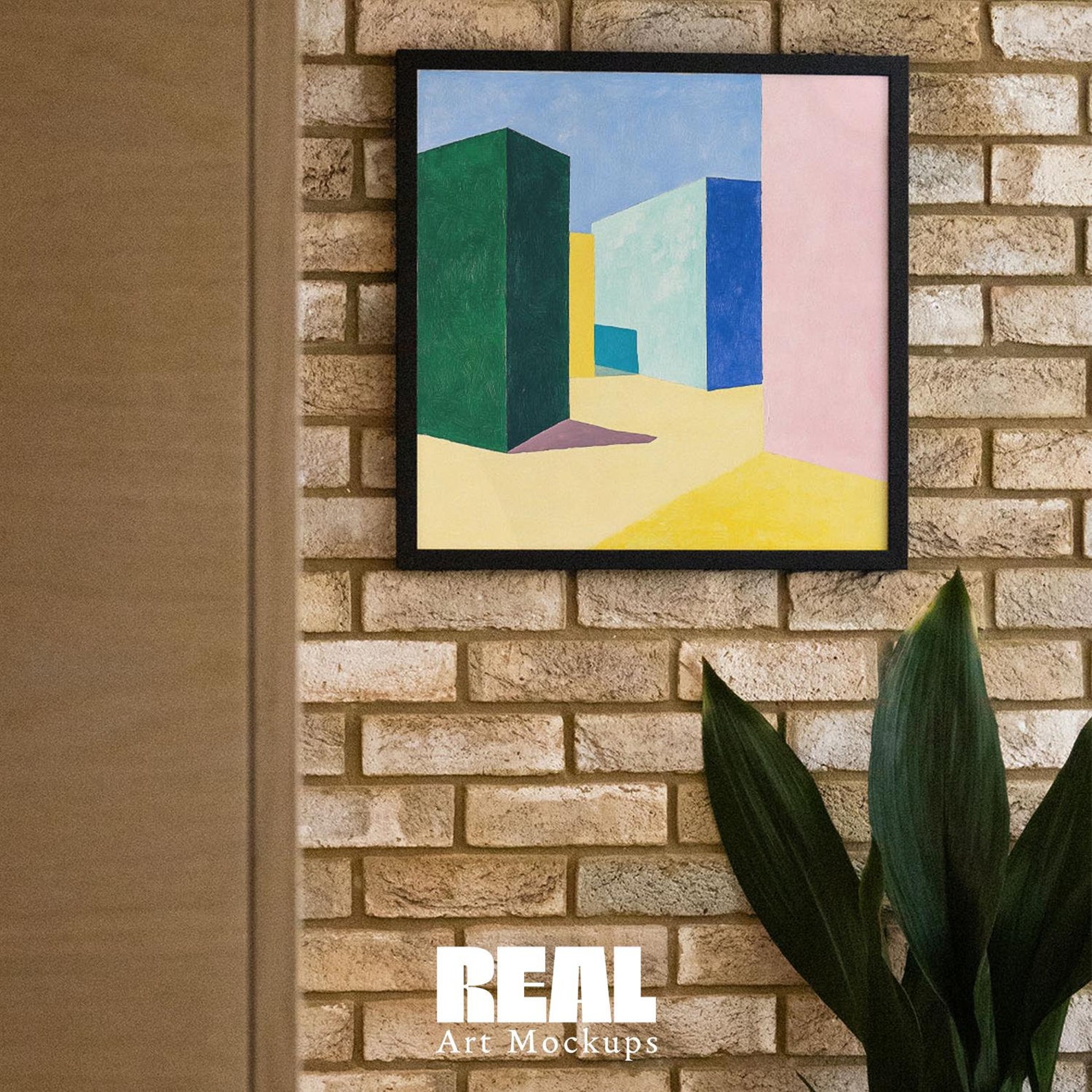 Real Art Mockup, Square 1:1, 20