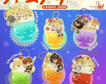 Dungeon Meshi Frosted Soda dangle charm