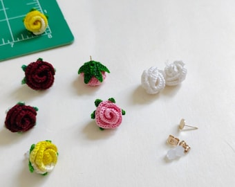 Lot de boucles d'oreilles au crochet : 8 modèles de bijoux bohèmes au crochet, PDF et tutoriels