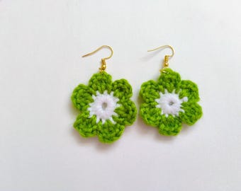 Crochet Flower Earrings Pattern: Easy PDF & Video Tutorial