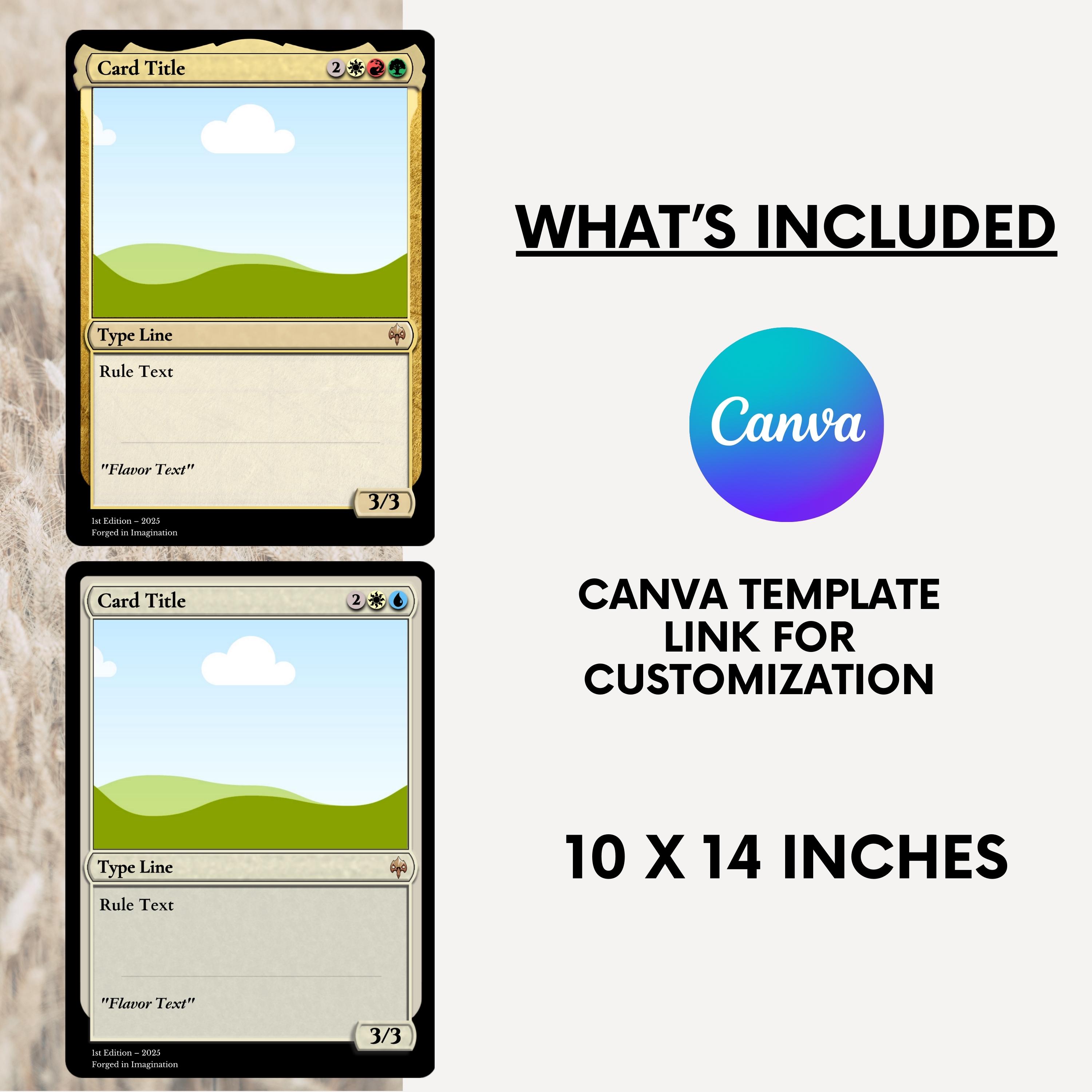 mtg card layout Personalised Inspired Playing Cards DIGITAL DOWNLOAD, MTG Card Blanks | Png Files | Boyfriend, Husband, Gift for Him, Gift for Son