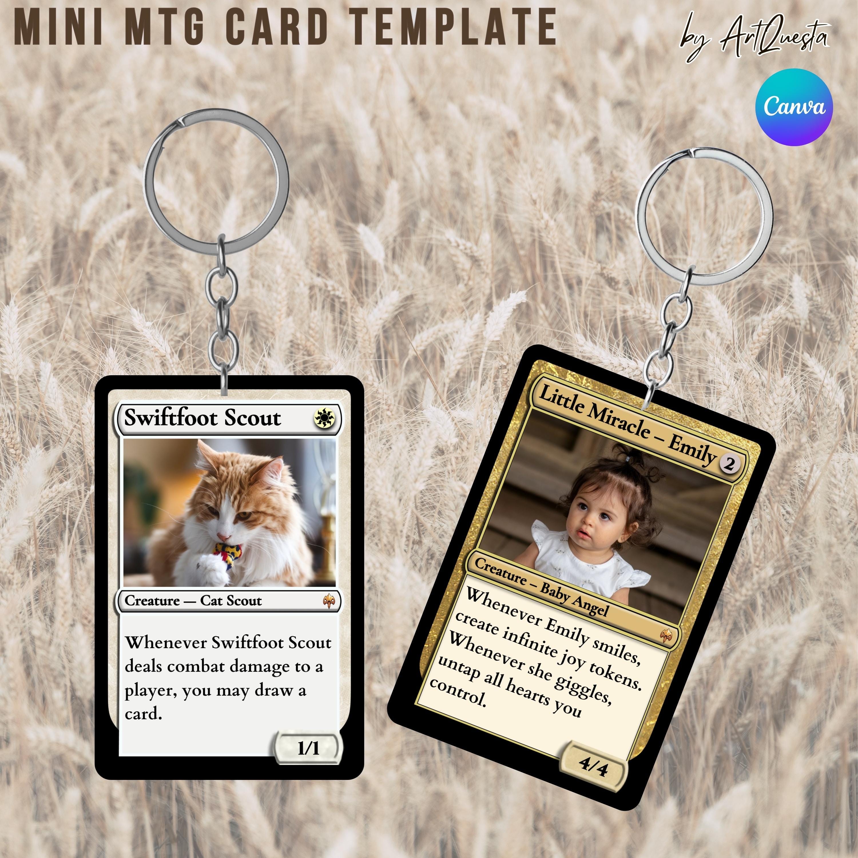 MTG Custom Card Template, Magic Style Card, Editable Canva Template ...