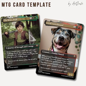 Custom MTG Card Template (digital Download),editable Trading Card in ...