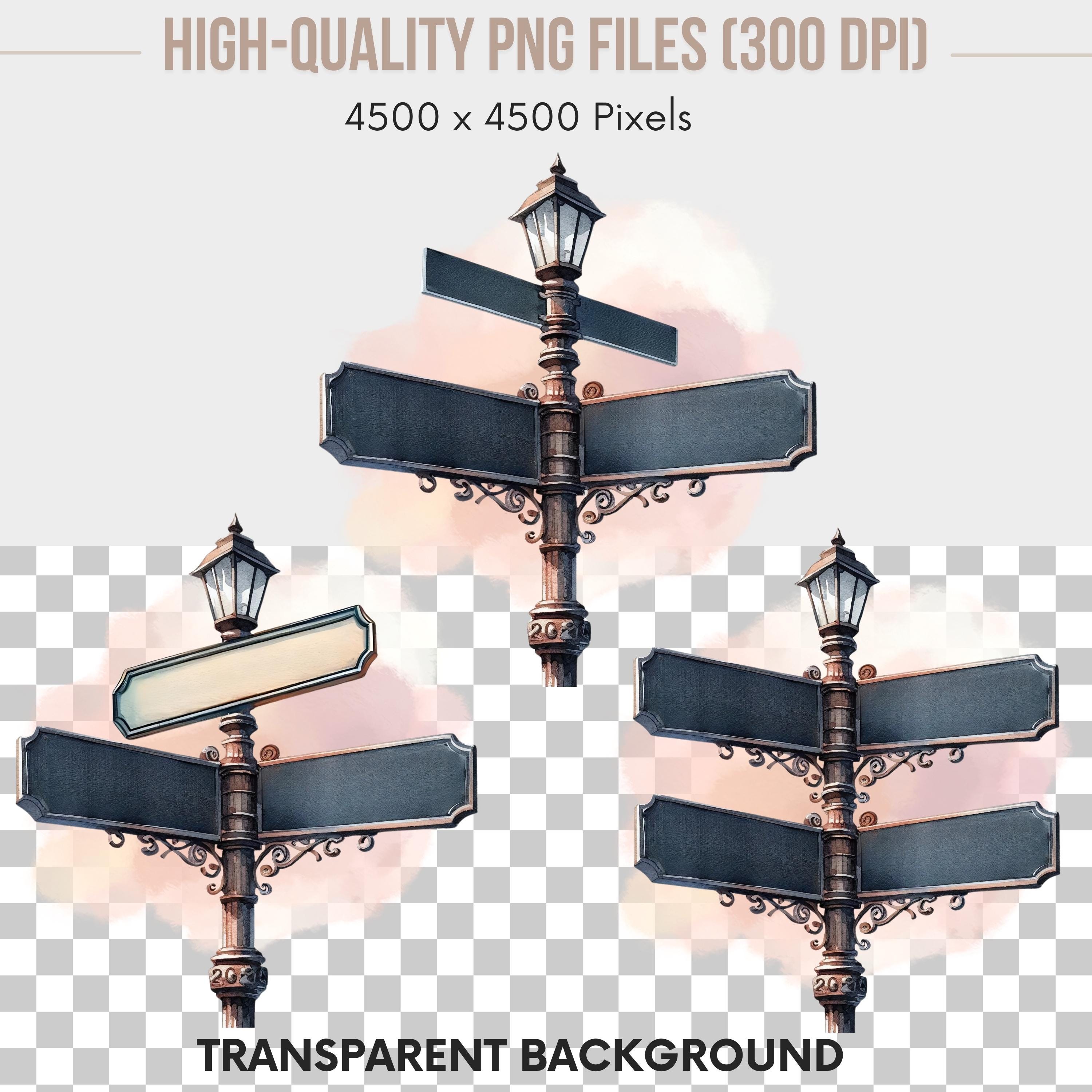 Custom Street Sign PNG, Vintage Street Sign Clipart, Editable Street ...