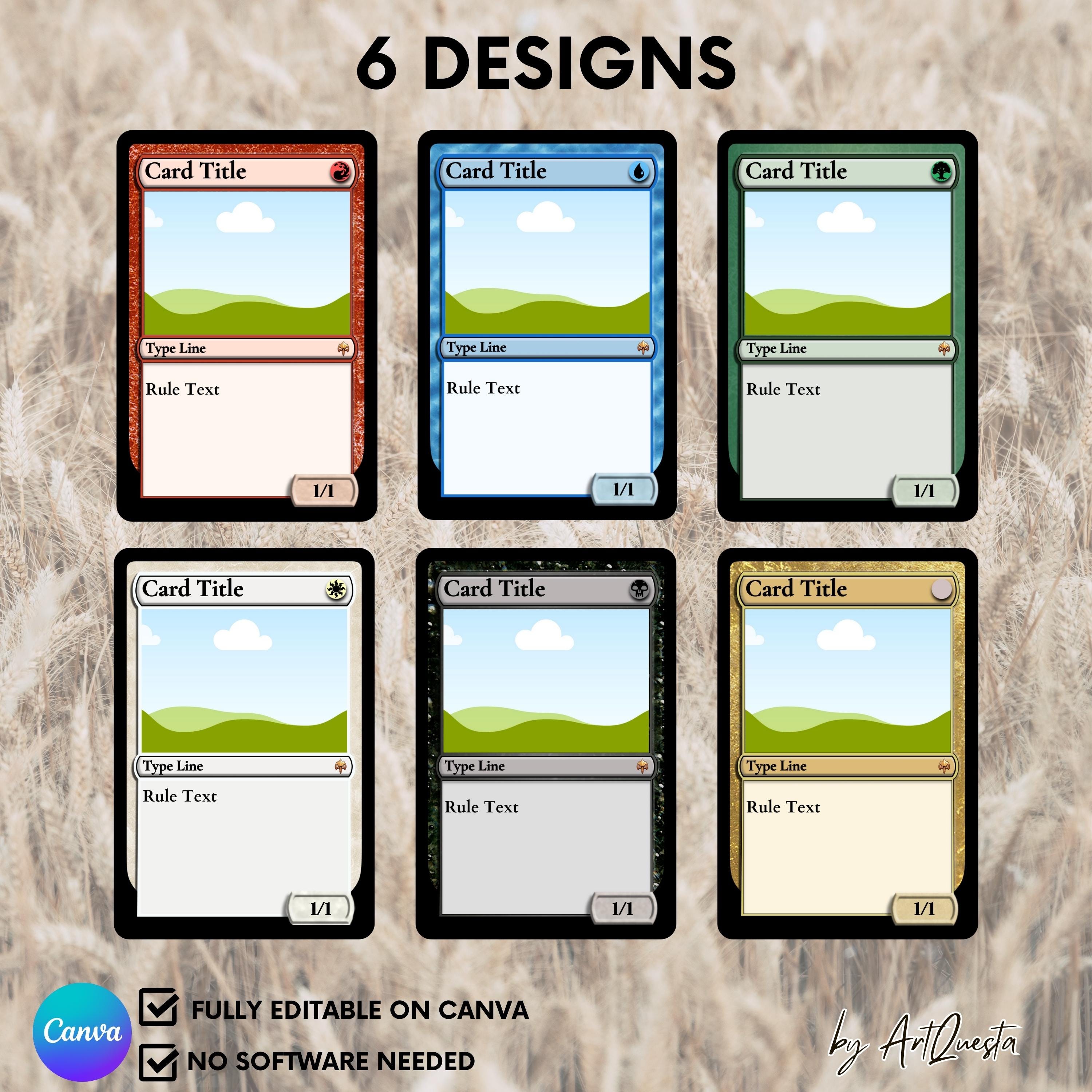 MTG Custom Card Template, Magic Style Card, Editable Canva Template, Personalized MTG Card Design, Fantasy Trading Card, Mini Card Keychain - Etsy MTG Custom Card Template, Magic Style Card, Editable Canva Template, Personalized MTG Card Design, Fantasy Trading Card, Mini Card Keychain - Etsy