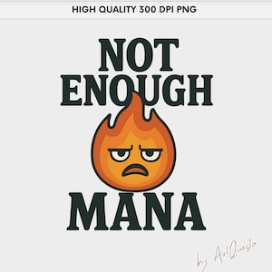 Mana insuficiente PNG, PNG de jogador engraçado, Clipart de D&D, Design de adesivo de RPG, meme de RPG cansado, jogador sarcástico, clipart sem mana, adesivo de jogo