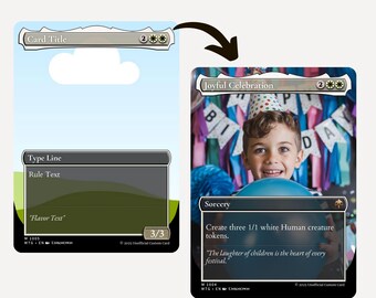 Custom MTG Card Template, Editable Magic the Gathering Design, Personalized Fantasy Card Game, Borderless Mtg Trading Card, Canva Template - Etsy Custom MTG Card Template, Editable Magic the Gathering Design, Personalized Fantasy Card Game, Borderless Mtg Trading Card, Canva Template - Etsy