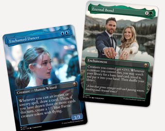 Custom MTG Card Template, Editable Magic the Gathering Design, Personalized  Fantasy Card Game, Borderless Mtg Trading Card, Canva Template - Etsy
