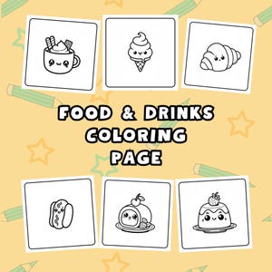 Food Drink & Sweets: Food and Drink Relaxation Coloring Book | Fruits
