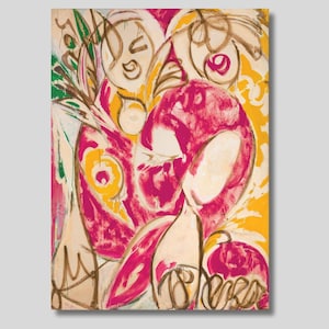 Jackson Pollock Sunwoman Abstract Canvas Art Print