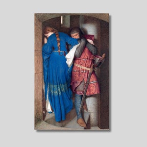 Romantic Painting: the Meeting on the Turret Stairs - Fine Art