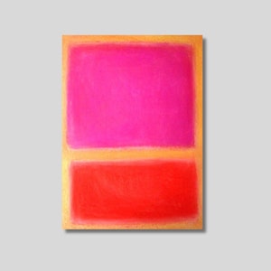 Mark Rothko Pink, Red, OrangeCanvas Print: Abstract Modern Minimalist Art