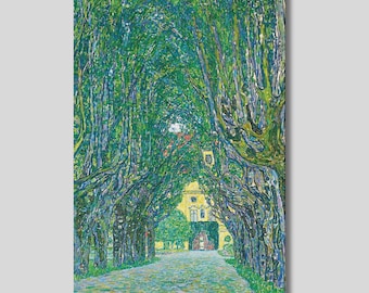 Gustav Klimt Canvas Print: Avenue in the Park of Schloss Kammer