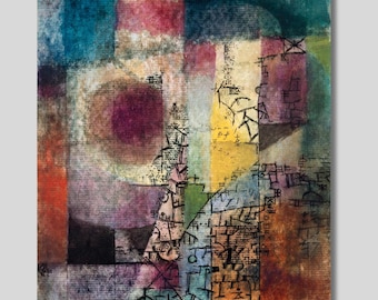 Paul Klee Untitled Canvas Print: Abstract Exhibition Poster