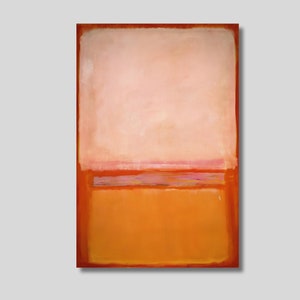 Mark Rothko Yellow and Orange Abstract Canvas Print: Modern Wall Art