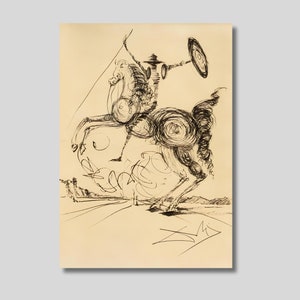 Don quixote print by dali - Etsy 日本