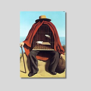 René Magritte The Therapist Canvas Wall Art, Arte contemporânea, Arte surrealista, Belas artes clássicas, Arte famosa, Decoração moderna, Ideia para presente