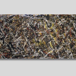 Jackson Pollock Alchemy Abstract Art Print: Modern Canvas Wall Decor