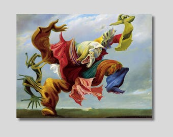 Max Ernst &#39;The Fireside Angel&#39; Surreal Art Canvas Print