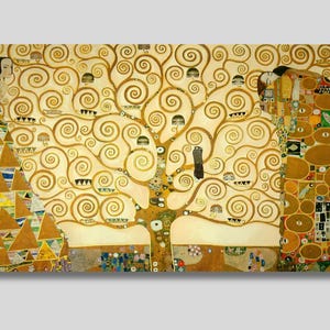 Gustav Klimt The Tree of Life Canvas Wall Art, The Tree Of Life Print, Gustav Klimt Artwork, Floral Wall Decor, Gift For Her, Gift idea