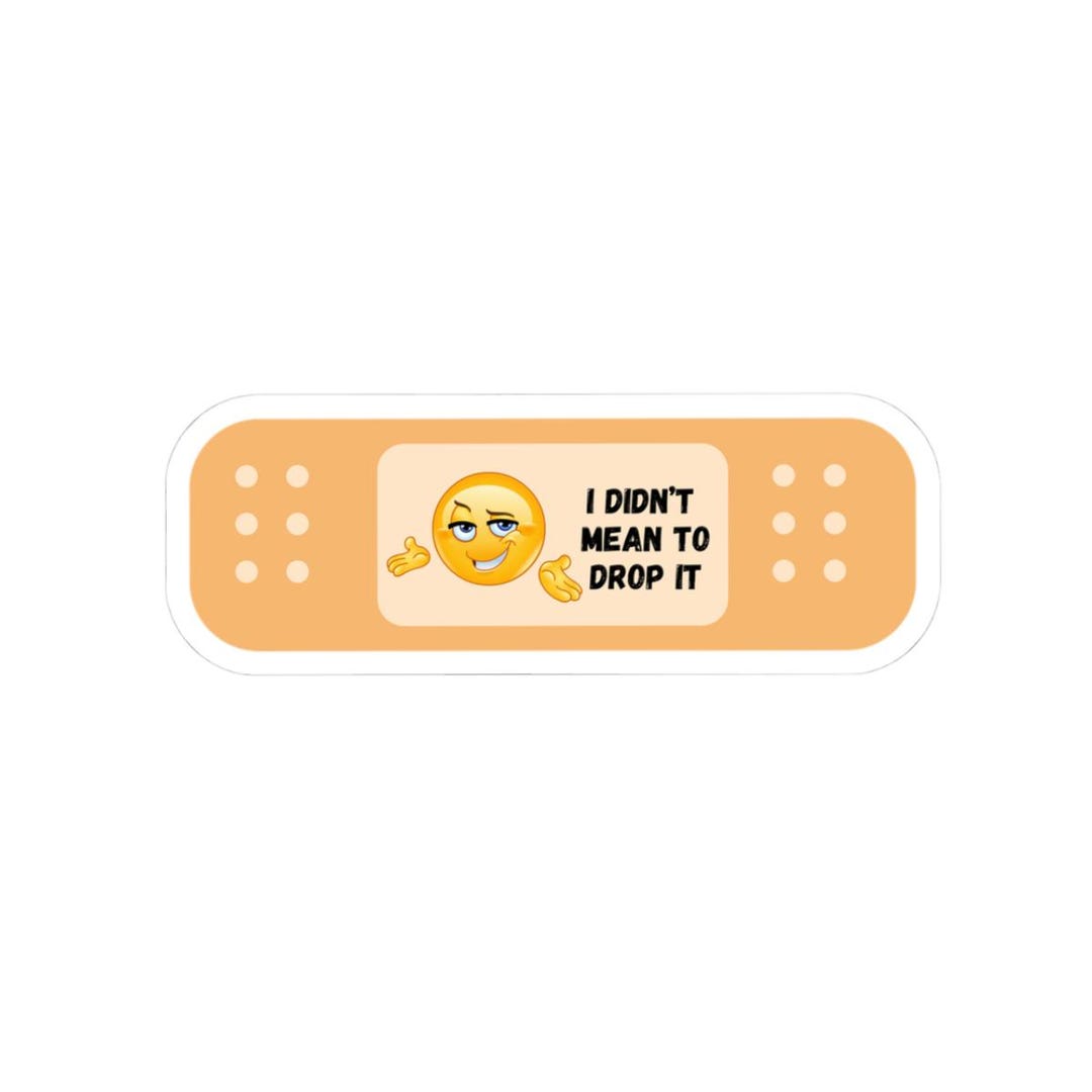 Funny Band-aid Sticker Kiss-cut Sticker | Laptop Repair Humor, Broken ...