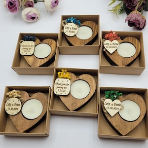 Personalized Candle Wedding Favor • Wedding Favors for Guests in Bulk • Wedding Gifts for Guests •Rustic Wedding Favors •Party Favors