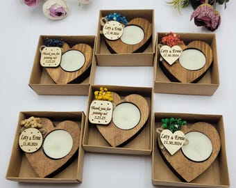 Personalisierte Kerze Hochzeitsbevorzugung • Hochzeitsgastgeschenke für Gäste • Hochzeitsgeschenke für Gäste • Rustikale Hochzeitsbevorzugungen • Partygeschenke