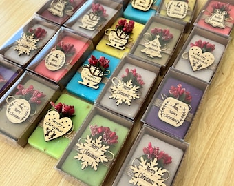 Christmas Scent Soap Favors| Personalized Christmas Gifts | Custom Christmas Favors | Christmas Table | New Year Merry Christmas Favors